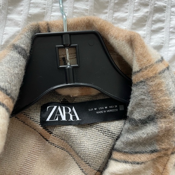 Zara Neutral Plaid Jacket - Picture 6 of 7